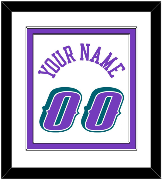 Utah Name & Number - Home White (1996-2004) - Signature Tier 1
