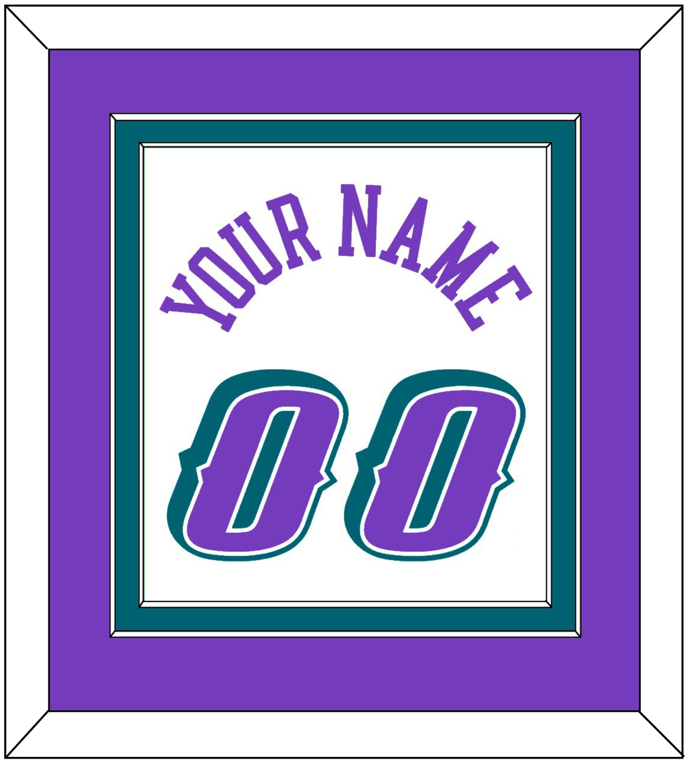 Utah Name & Number - Home White (1996-2004) - Signature Tier 2