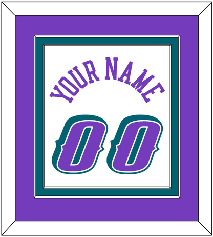 Utah Name & Number - Home White (1996-2004) - Signature Tier 2