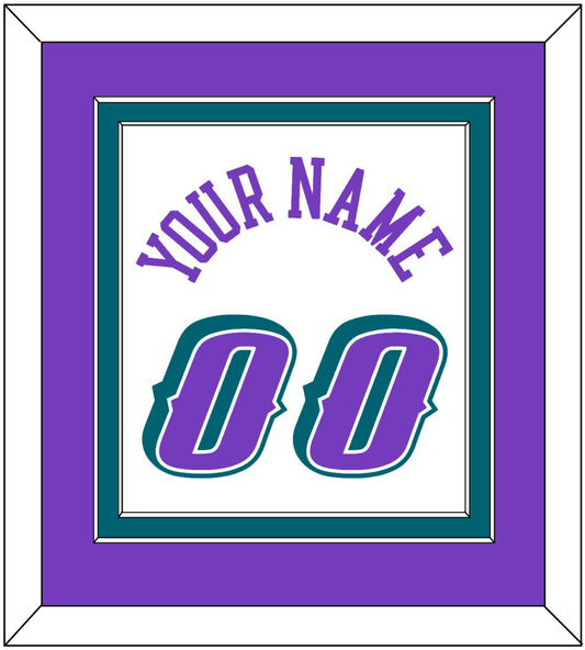 Utah Name & Number - Home White (1996-2004) - Signature Tier 2