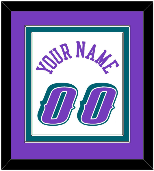 Utah Name & Number - Home White (1996-2004) - Signature Tier 2