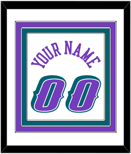 Utah Name & Number - Home White (1996-2004) - Premier Tier 1