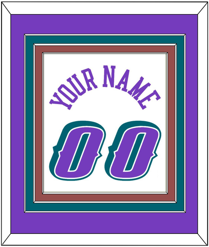 Utah Name & Number - Home White (1996-2004) - Premier Tier 2