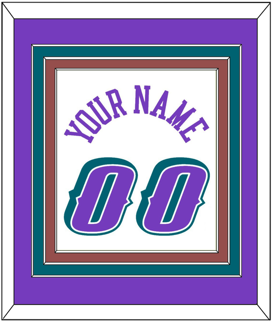 Utah Name & Number - Home White (1996-2004) - Premier Tier 2