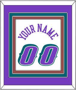 Utah Name & Number - Home White (1996-2004) - Triple Mat 2