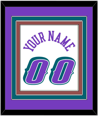 Utah Name & Number - Home White (1996-2004) - Premier Tier 2