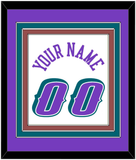 Utah Name & Number - Home White (1996-2004) - Triple Mat 2