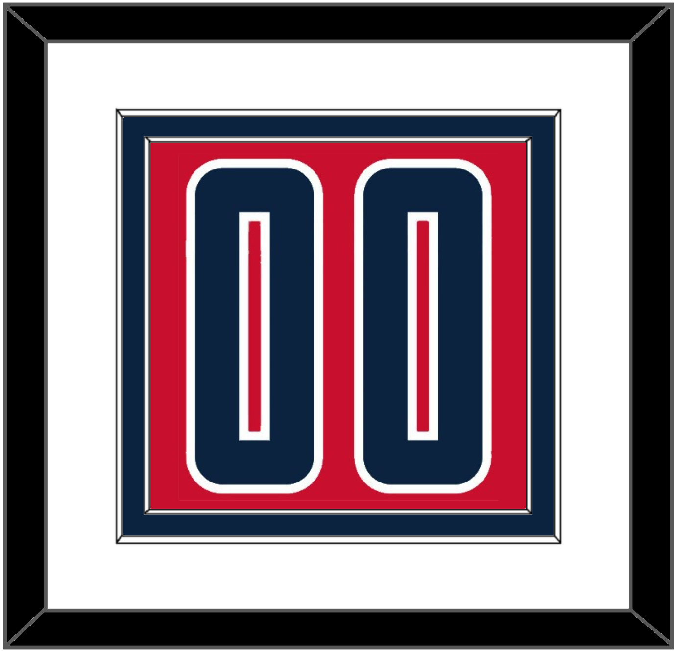 Washington Number - Red Statement - Signature Tier 1