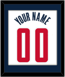 Washington Name & Number - White Association - Single Mat 1