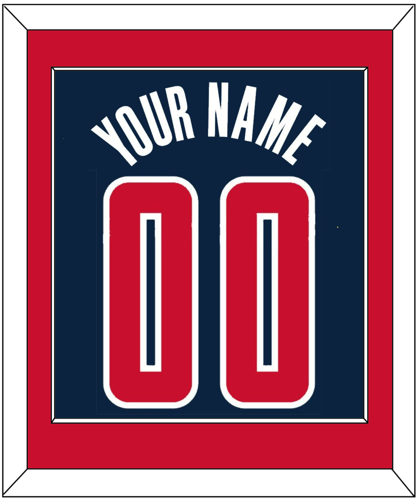 Washington Name & Number - Blue Icon - Essential Tier 2