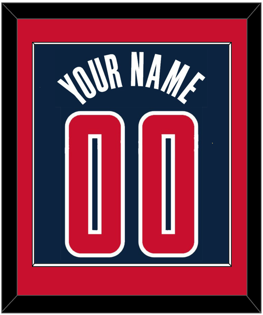 Washington Name & Number - Blue Icon - Essential Tier 2