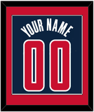 Washington Name & Number - Blue Icon - Single Mat 2