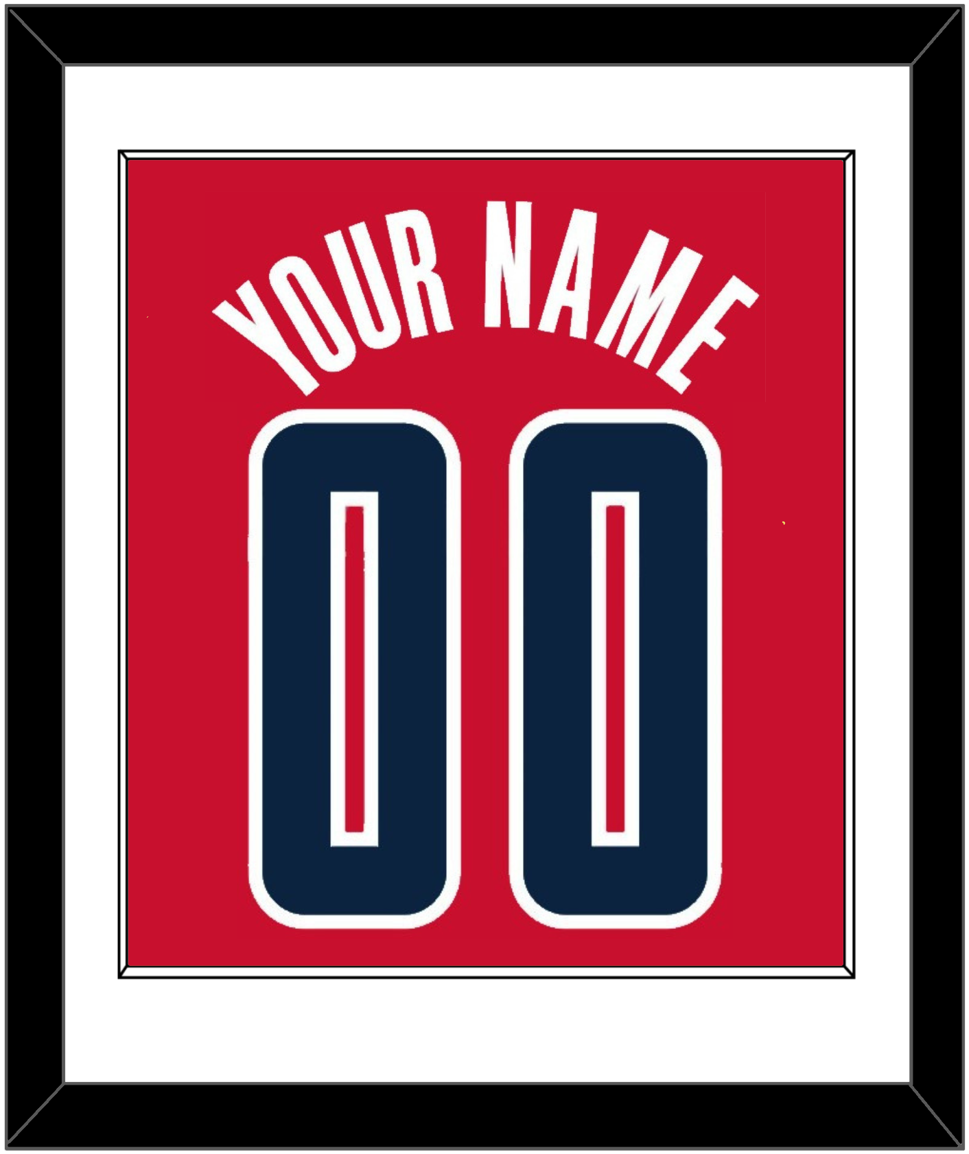 Washington Name & Number - Red Statement - Essential Tier 1