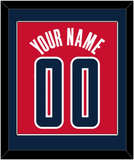 Washington Name & Number - Red Statement - Single Mat 2