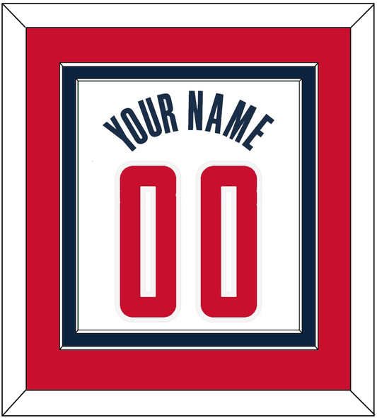 Washington Name & Number - White Association - Signature Tier 4