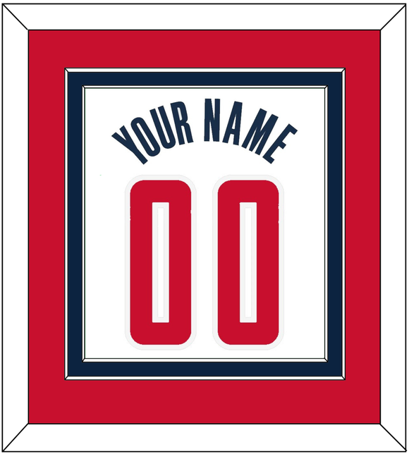 Washington Name & Number - White Association - Double Mat 2