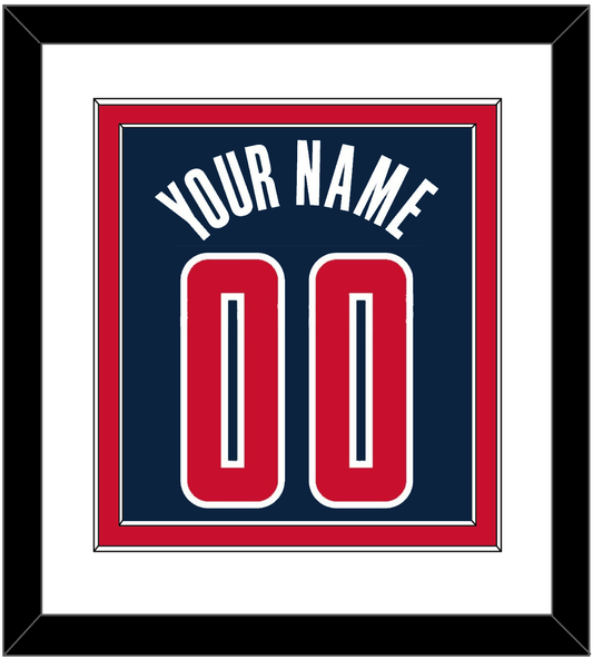 Washington Name & Number - Blue Icon - Signature Tier 1