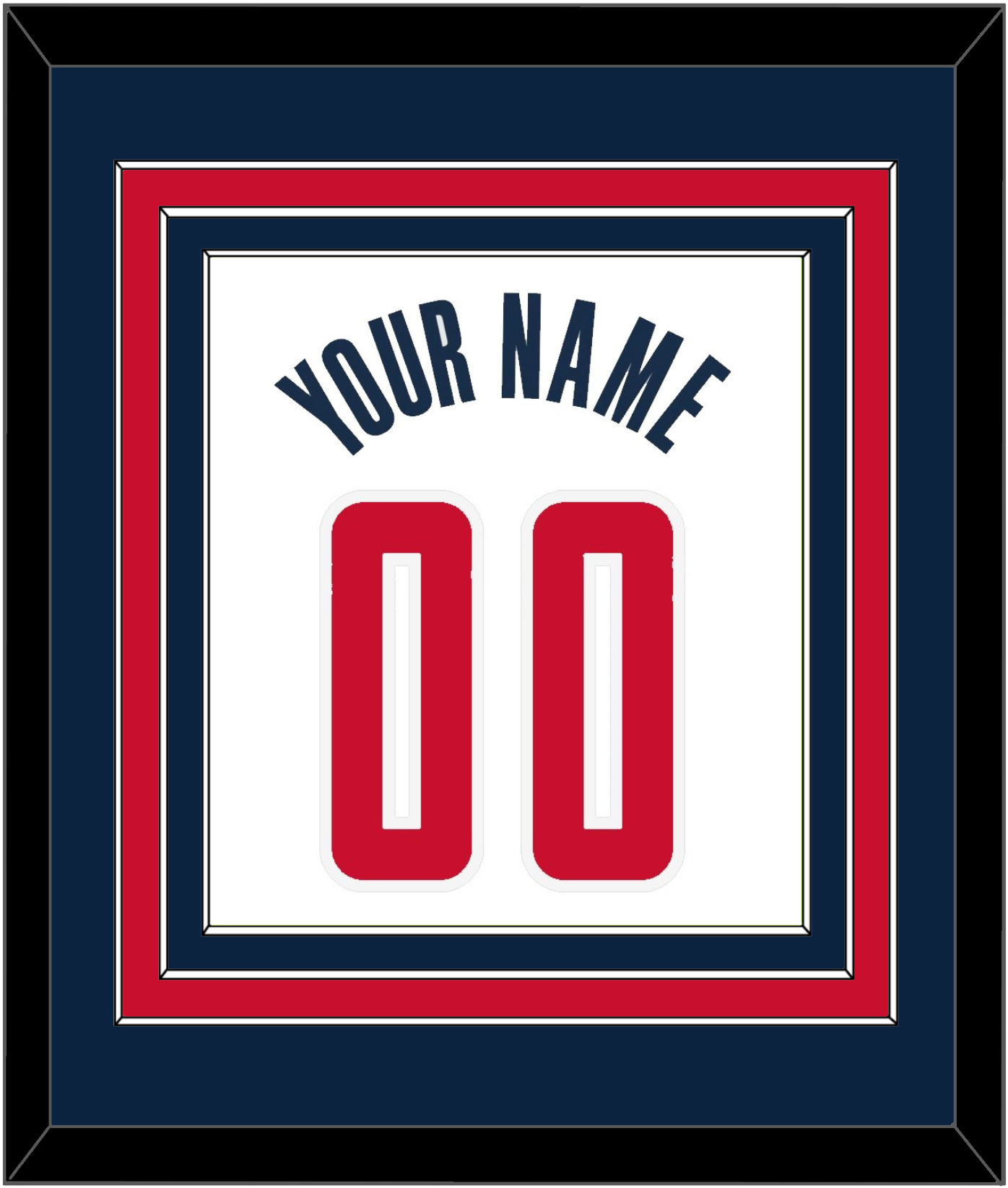 Washington Name & Number - White Association - Premier Tier 3