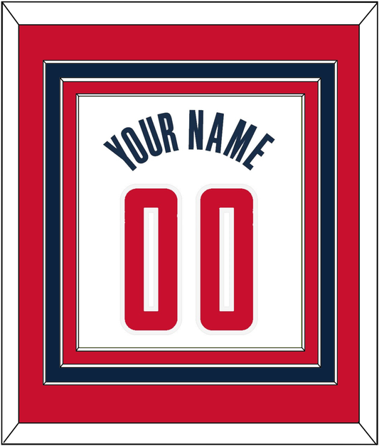 Washington Name & Number - White Association - Premier Tier 4