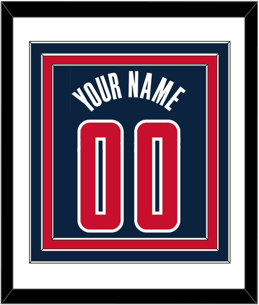 Washington Name & Number - Blue Icon - Premier Tier 1