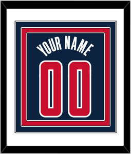 Washington Name & Number - Blue Icon - Triple Mat 1