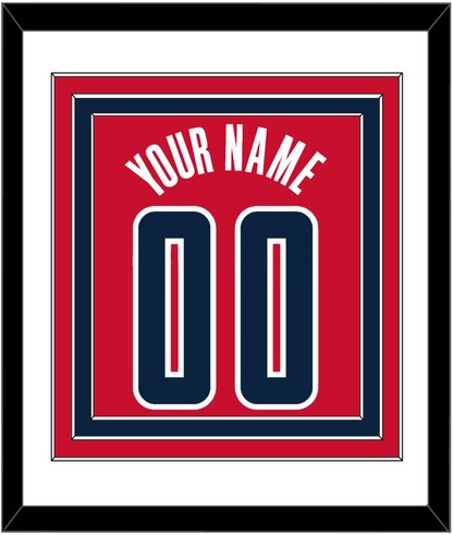 Washington Name & Number - Red Statement - Premier Tier 1