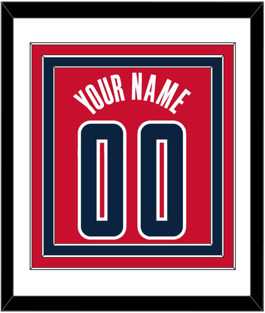 Washington Name & Number - Red Statement - Premier Tier 1