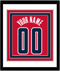 Washington Name & Number - Red Statement - Triple Mat 1