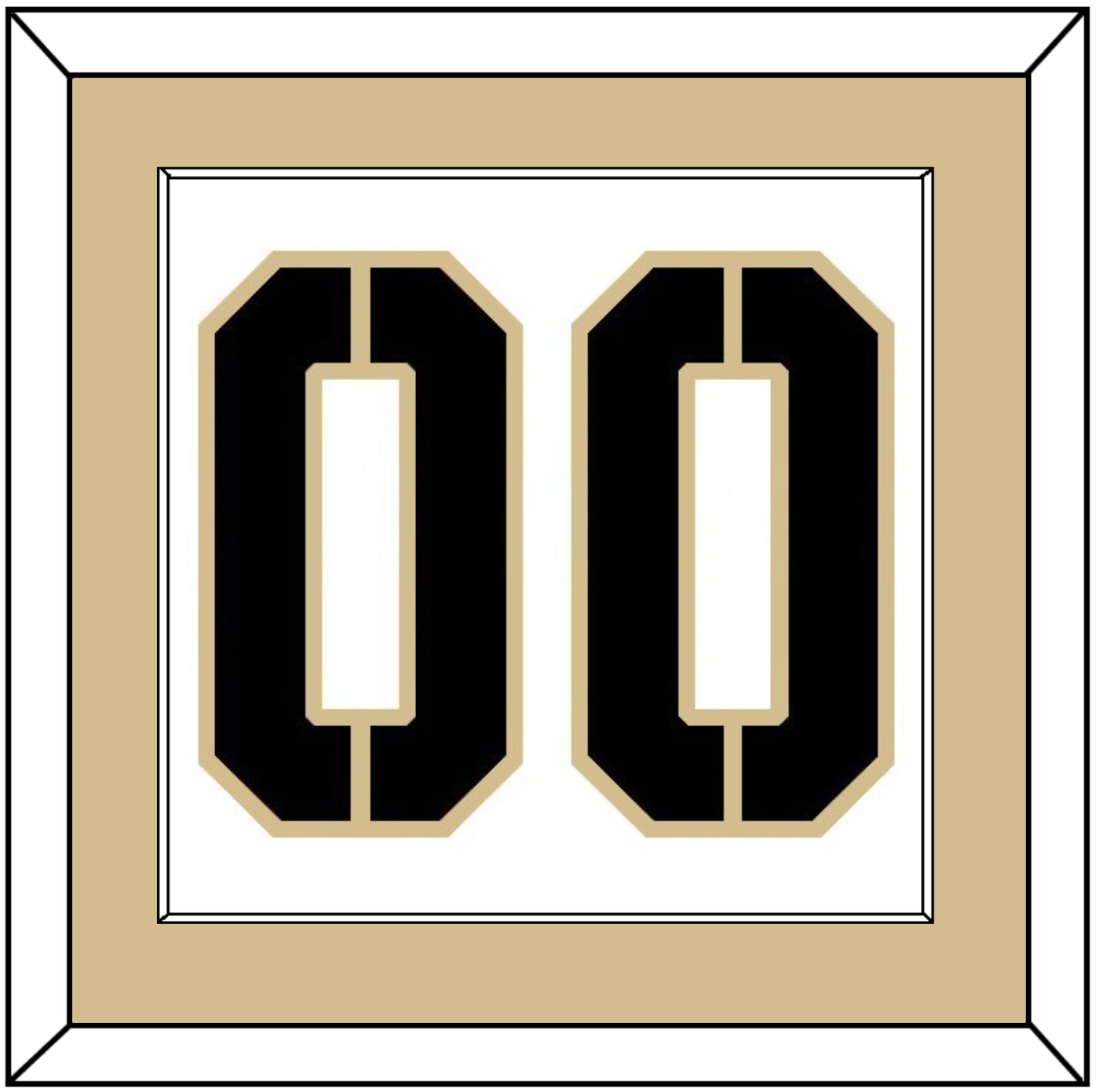 Army Hockey Number - Home White (2017-2018) - Essential Tier 2