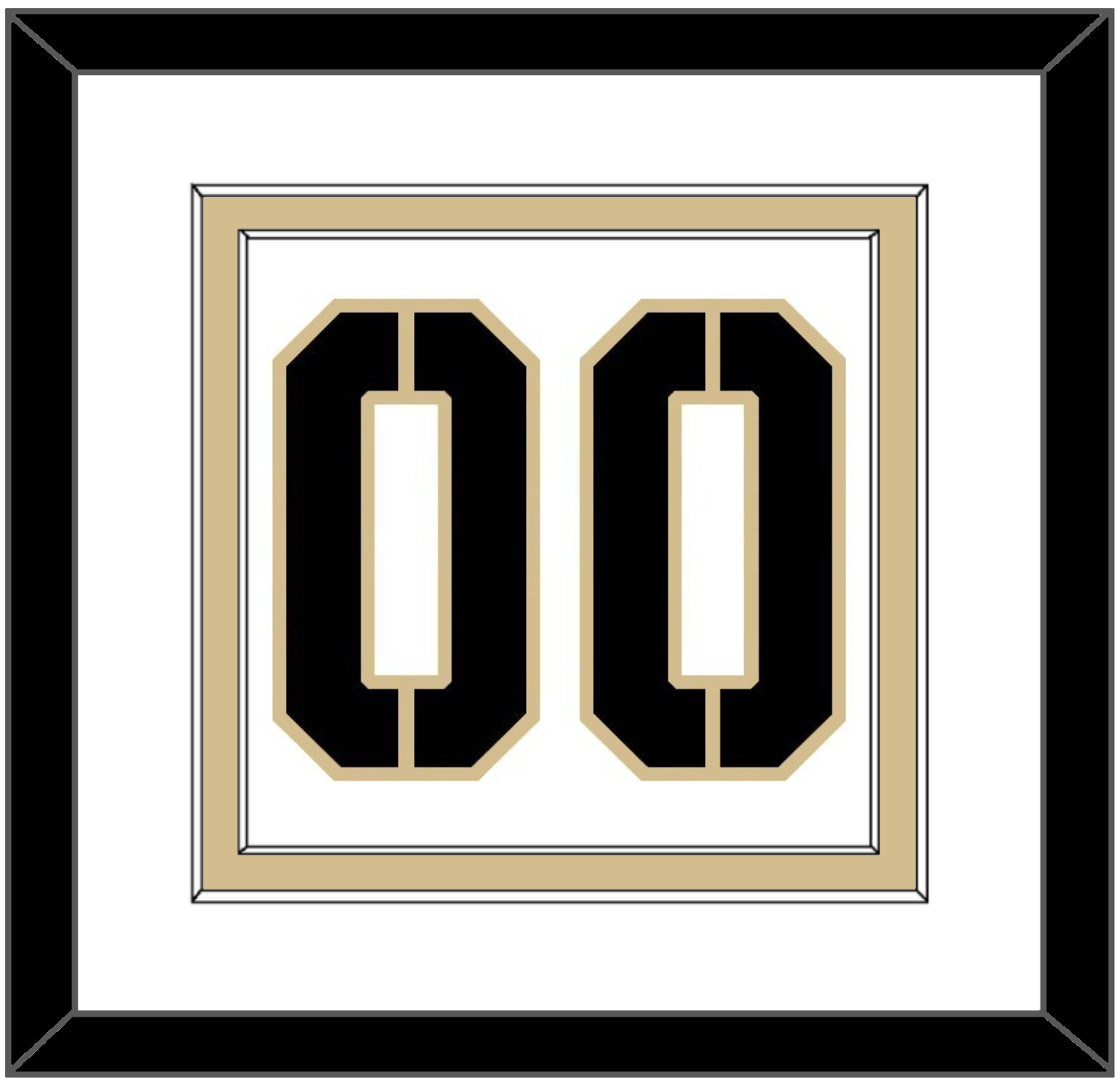 Army Hockey Number - Home White (2017-2018) - Signature Tier 1