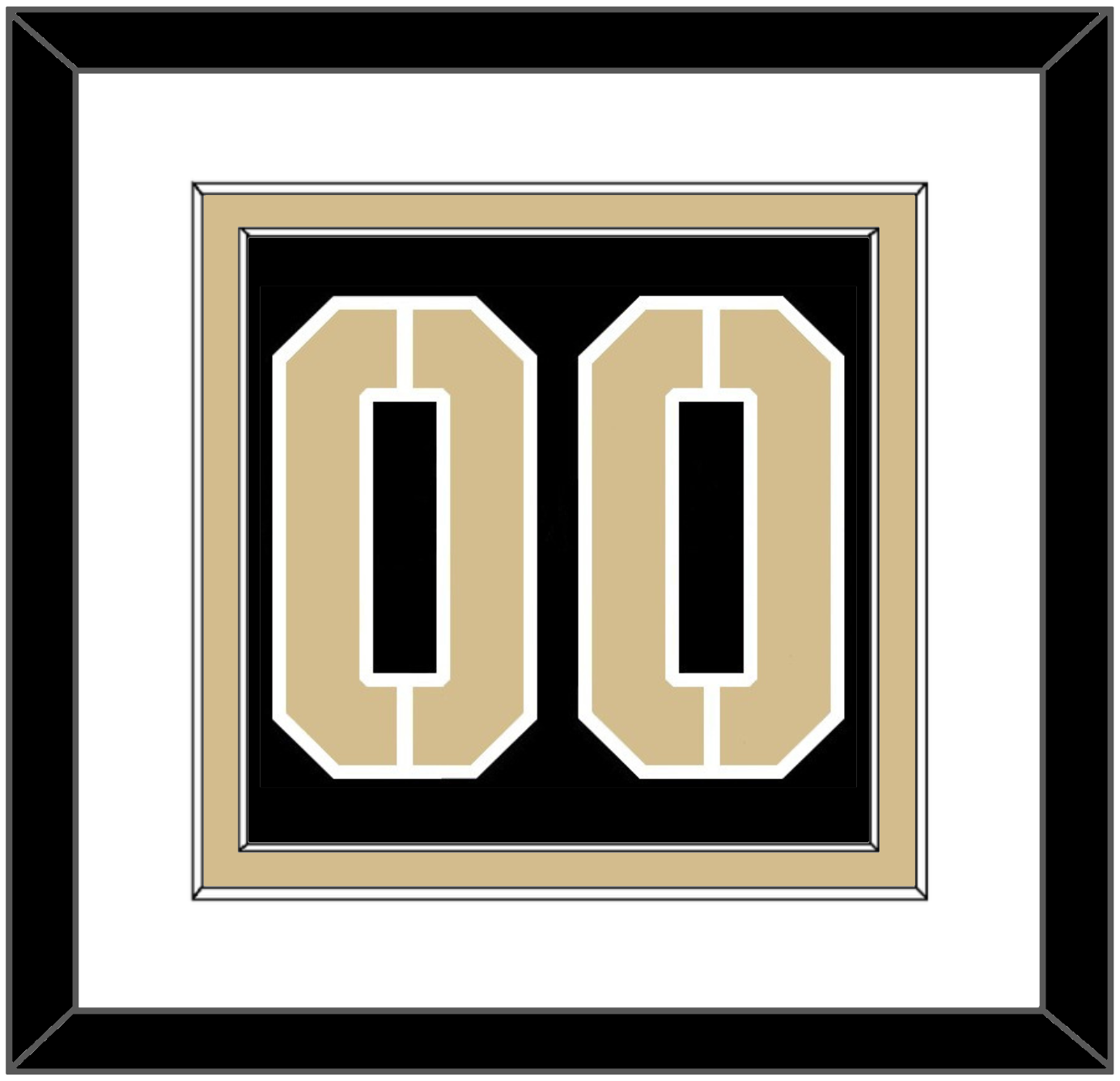Army Hockey Number - Road Black (2017-2018) - Signature Tier 1