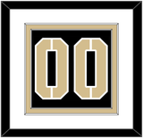 Army Hockey Number - Road Black (2017-2018) - Double Mat 1