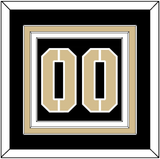 Army Hockey Number - Road Black (2017-2018) - Triple Mat 2