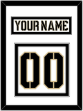 Army Hockey Nameplate & Number (Back) - Home White (2017-2018) - Double Mat 2