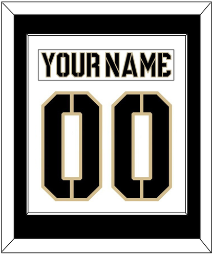 Army Hockey Nameplate & Number (Back) Combined - Home White (2017-2018) - Essential Tier 1