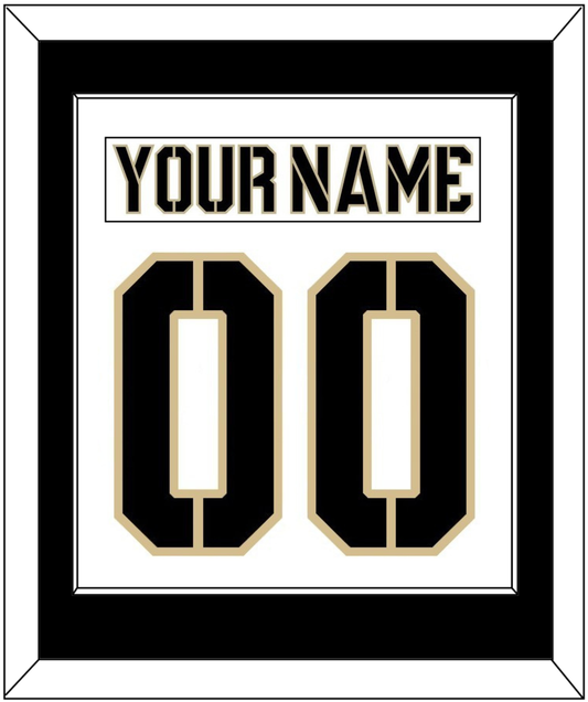 Army Hockey Nameplate & Number (Back) Combined - Home White (2017-2018) - Essential Tier 1