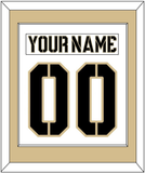 Army Hockey Nameplate & Number (Back) Combined - Home White (2017-2018) - Single Mat 2
