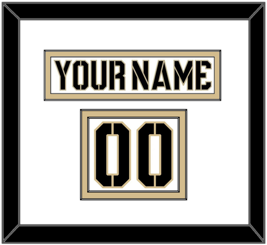 Army Hockey Nameplate & Number (Shoulder) - Home White (2017-2018) - Signature Tier 1