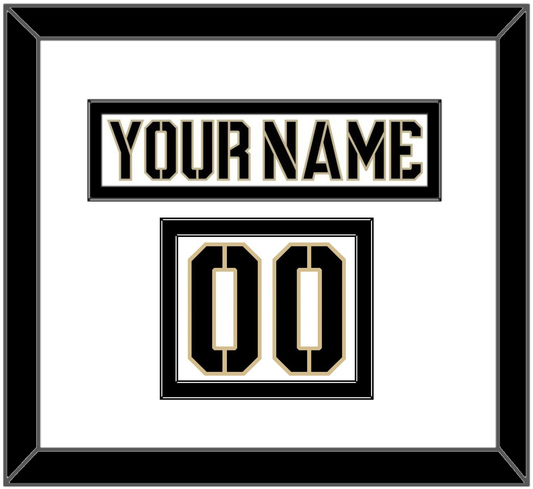 Army Hockey Nameplate & Number (Shoulder) - Home White (2017-2018) - Signature Tier 2