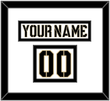 Army Hockey Nameplate & Number (Shoulder) - Home White (2017-2018) - Double Mat 2