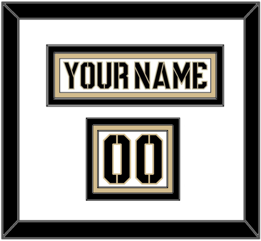Army Hockey Nameplate & Number (Shoulder) - Home White (2017-2018) - Premier Tier 1