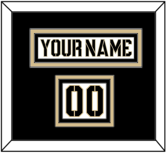 Army Hockey Nameplate & Number (Shoulder) - Home White (2017-2018) - Premier Tier 2