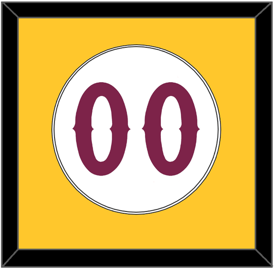Arizona State Baseball Number - Home White - Essential Tier 1