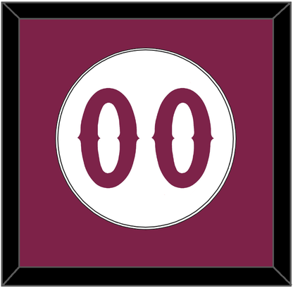 Arizona State Baseball Number - Home White - Essential Tier 2