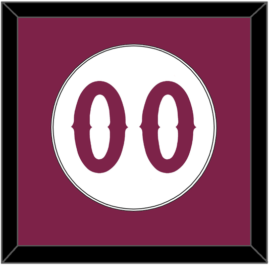 Arizona State Baseball Number - Home White - Essential Tier 2