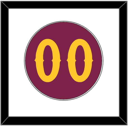 Arizona State Baseball Number - Alternate Maroon - Essential Tier 1