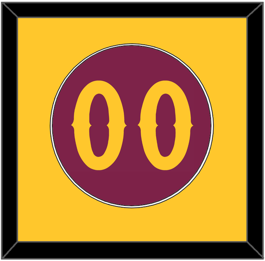 Arizona State Baseball Number - Alternate Maroon - Essential Tier 2