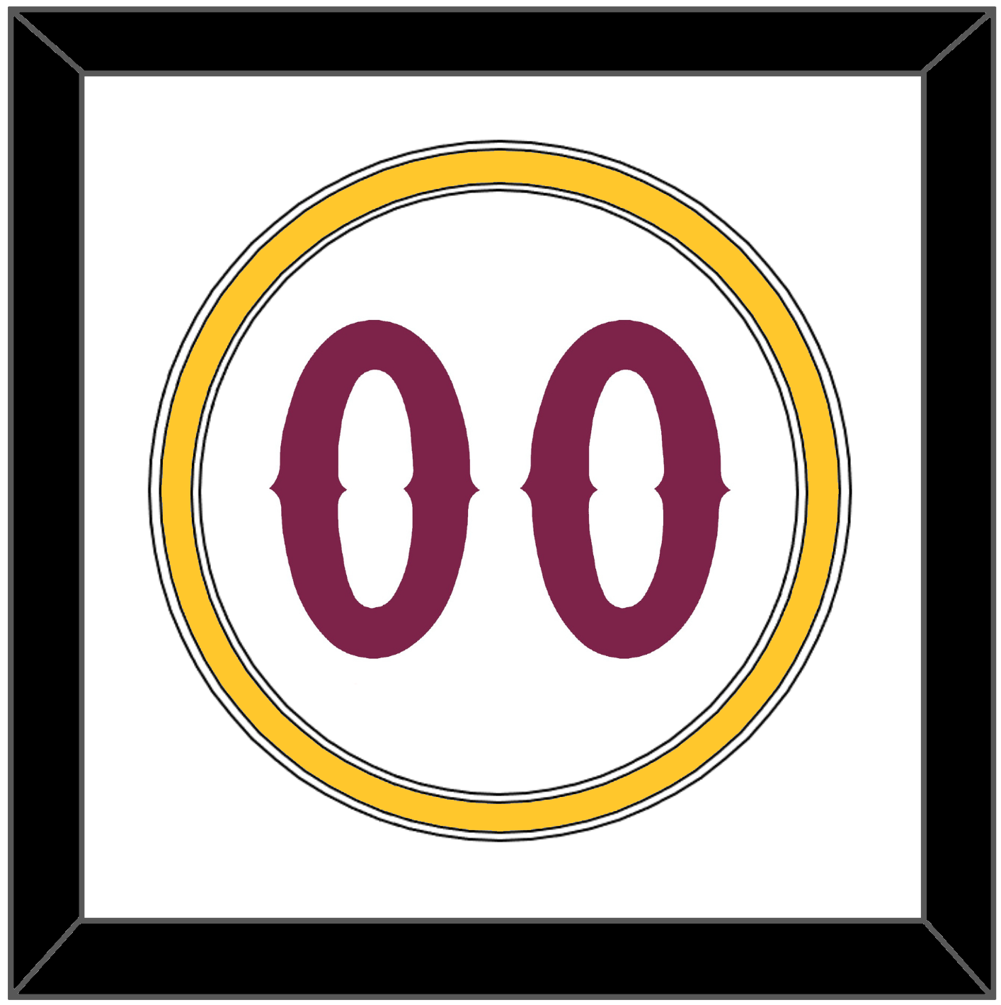 Arizona State Baseball Number - Home White - Signature Tier 1