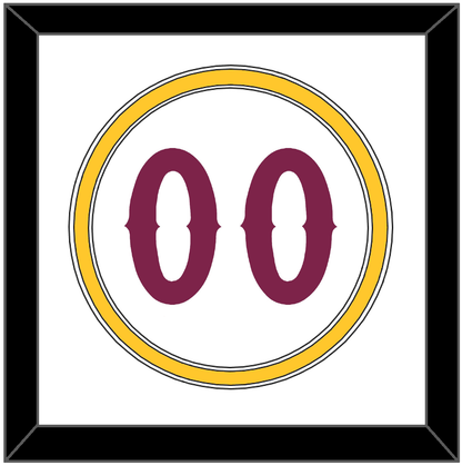 Arizona State Baseball Number - Home White - Signature Tier 1