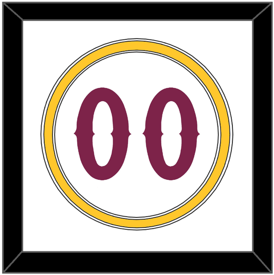 Arizona State Baseball Number - Home White - Signature Tier 1